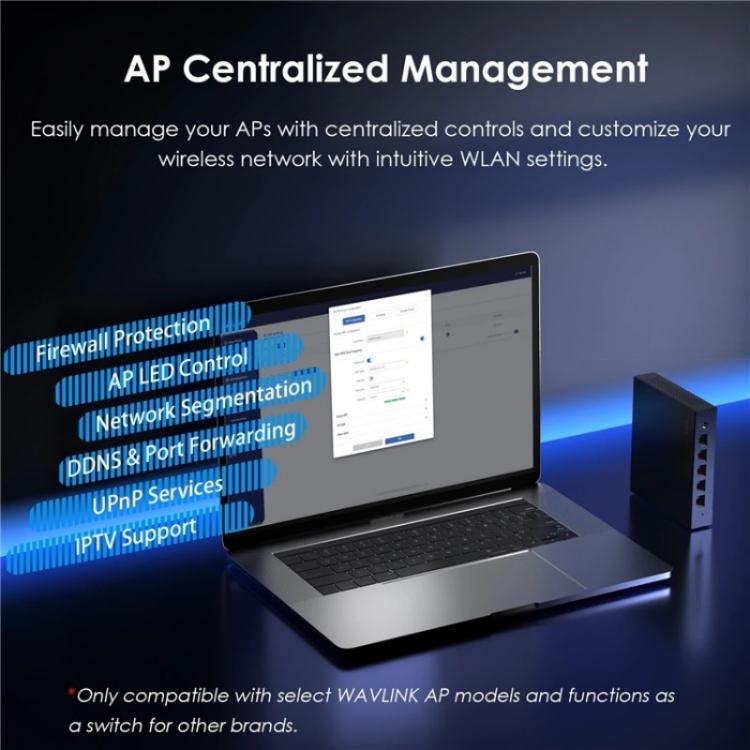 WAVLINK WN701AE IEEE 802.3AF / AT Auto-Discovery Centralized AP Management Poe Switch, US Plug, UK Plug, EU Plug, AU Plug WAVLINK WN701AE IEEE 802.3AF / AT Auto-Discovery Centralized AP Management Poe Switch, US Plug, UK Plug, EU Plug, AU Plug